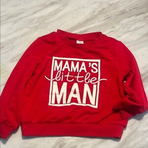 Red Mama's Little Man Sweatshirt